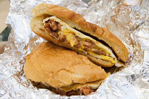 NY Sausage & Eggs Sandwich
